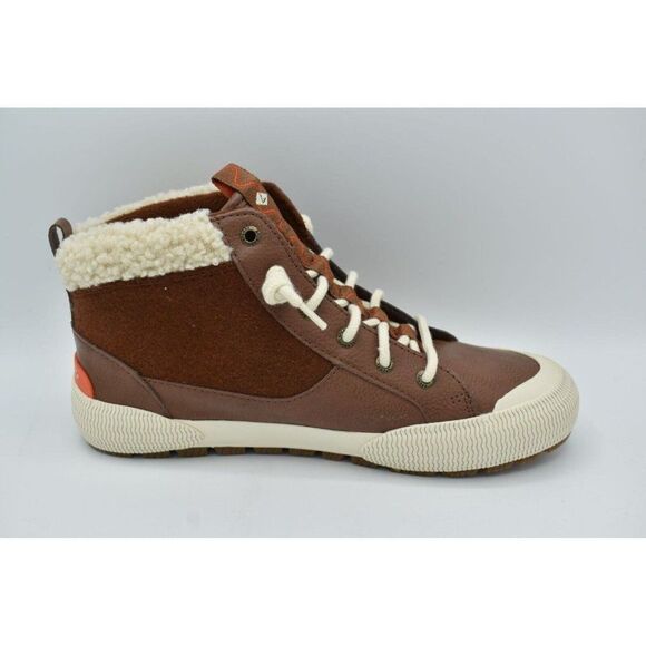 Sperry Womens Size 10 Pier Wave Wool Tan High Top Sneakers Booties Shoes - Picture 6 of 11